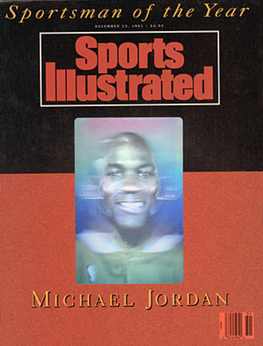 A hologram of Michael Jordan was used on the cover of his Sportsman of the Year issue.