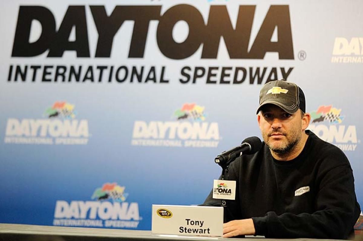 Tony Stewart, who missed driving while laid up by a broken leg, returns to his love on Valentine's Day.