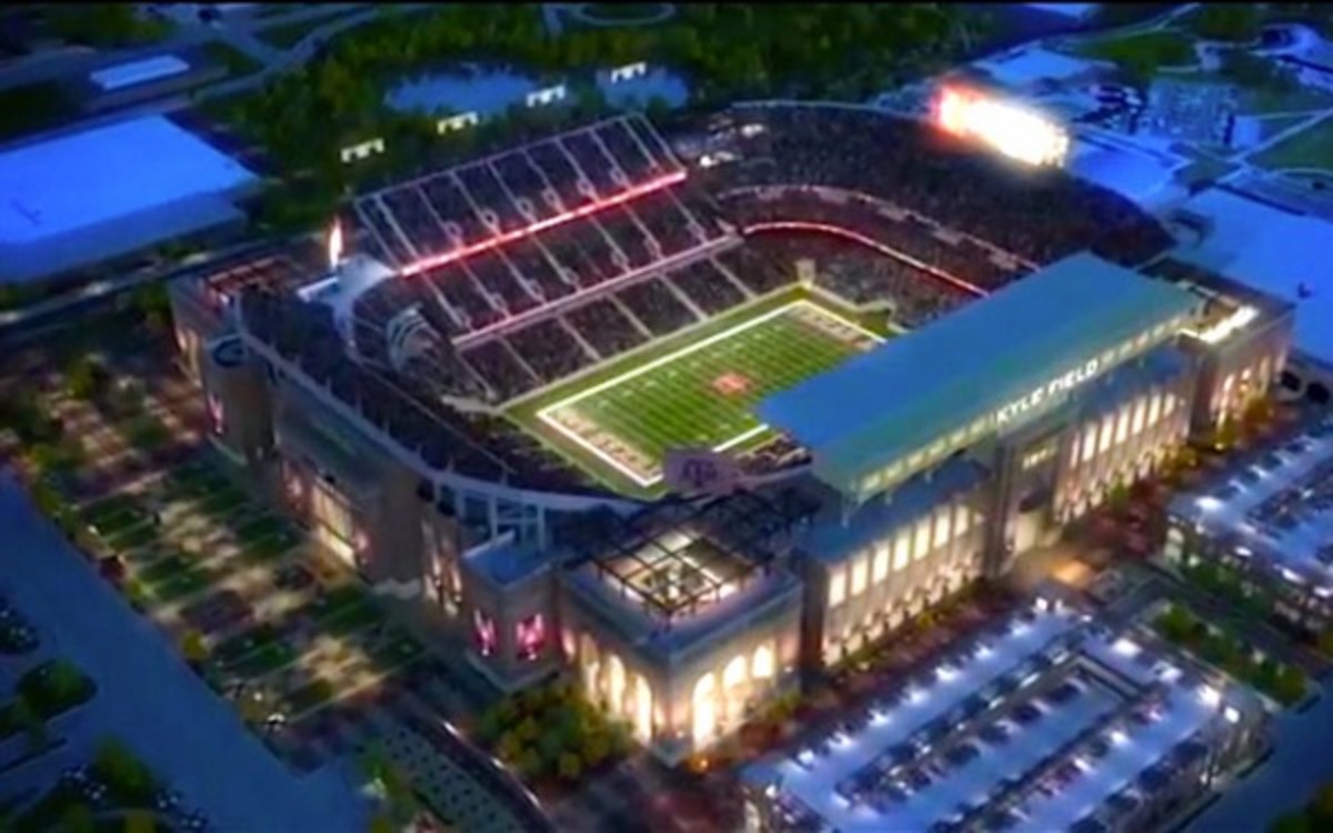 Texas A&M's Kyle Field could seat more than 102,000 when renovations are complete. (Courtesy of TexAgs.com.)