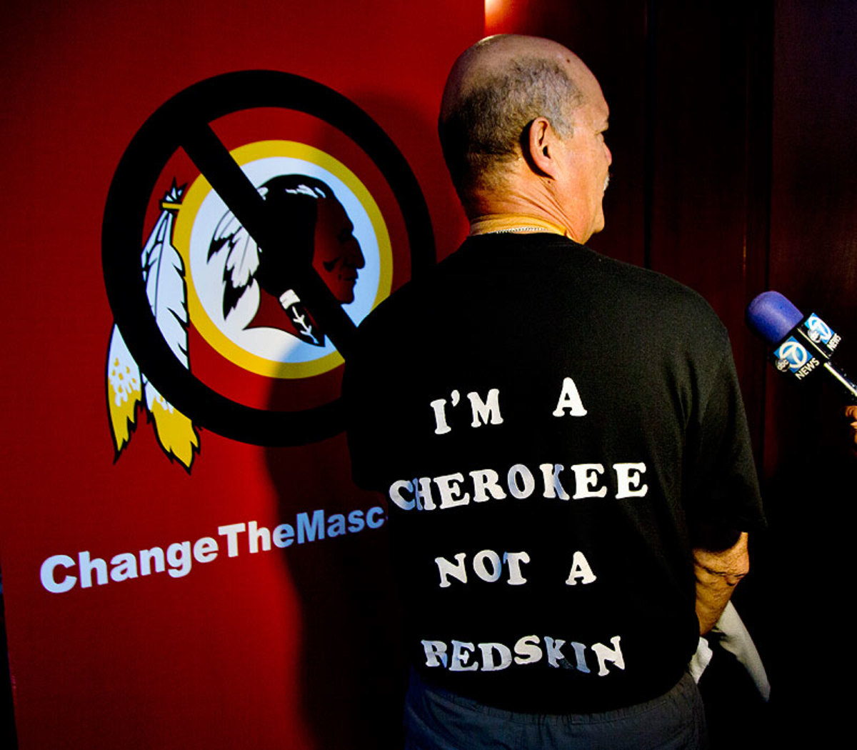 Several Native American groups, like the Oneida Indian Nation in 2013, have voiced their opposition to the name of Washington's NFL team. (Carolyn Kaster/AP)