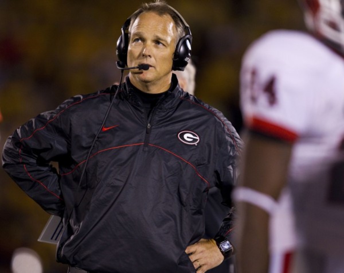 Georgia coach Mark Richt  said in a report that the Bulldogs "are trying to make room for guys who want to do things right." (Kansas City Star/Getty Images)