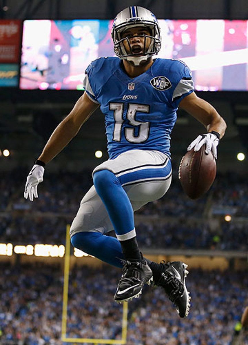 Golden Tate ranks fifth in the NFL in catches with 91 and seventh in yards with 1,224. (Gregory Shamus/Getty Images)