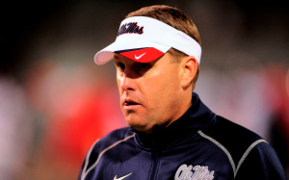 Ole Miss head coach Hugh Freeze said he will make a decision on Bobby Hill's status with the team once the investigation has completed. (Stacy Revere/Getty Images)