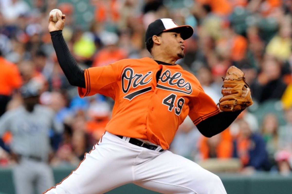 Jair Jurrjens made two appearances for the Orioles last season. (G Fiume/Getty Images)