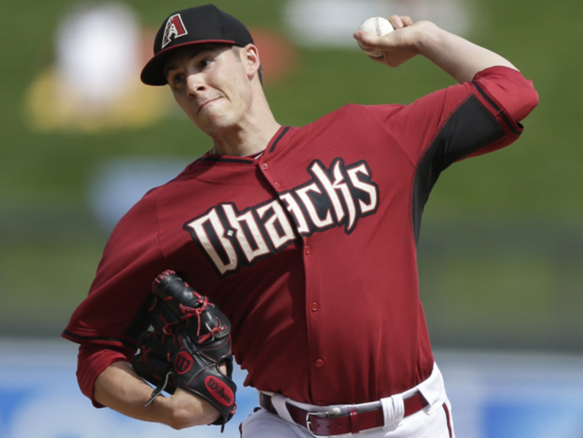Patrick Corbin's season is in jeopardy due to a partially torn elbow ligament. (Gregory Bull/AP)