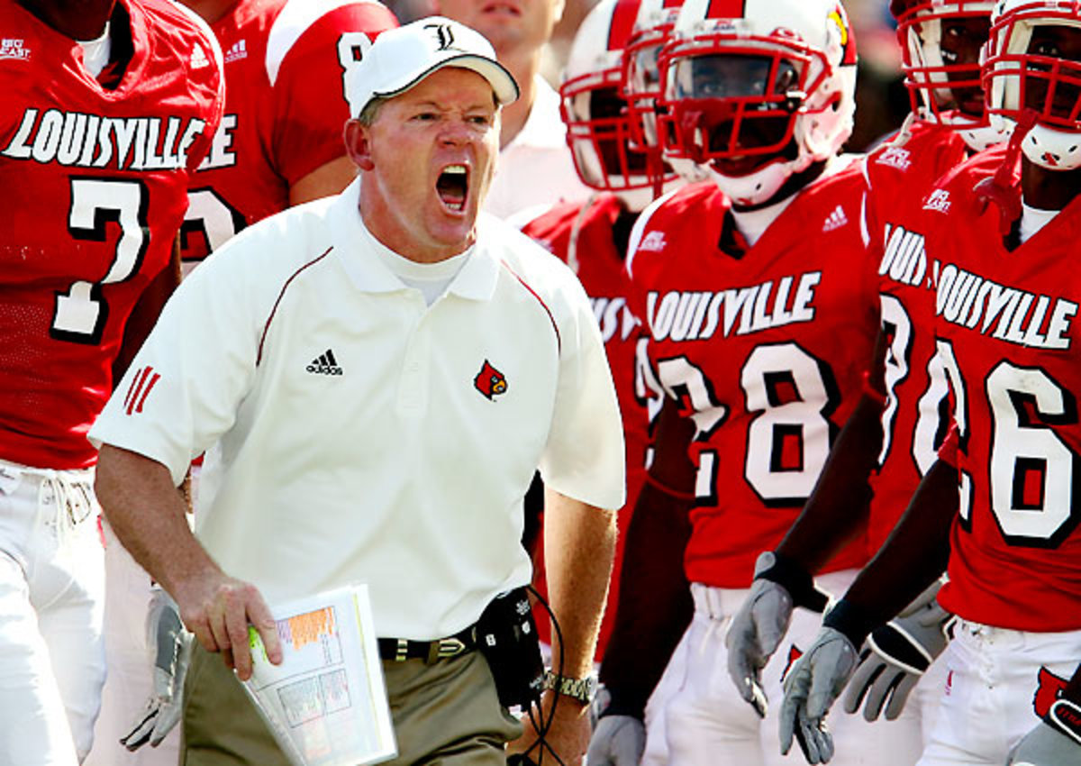 Bobby Petrino coached Louisville from 2003-06 before leaving for the Atlanta Falcons.