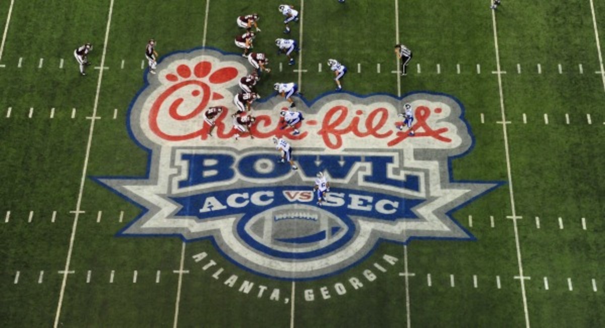 The Chick-fil-A Bowl dropped "Peach" from its title eight years ago. (Scott Cunningham/Getty Images)