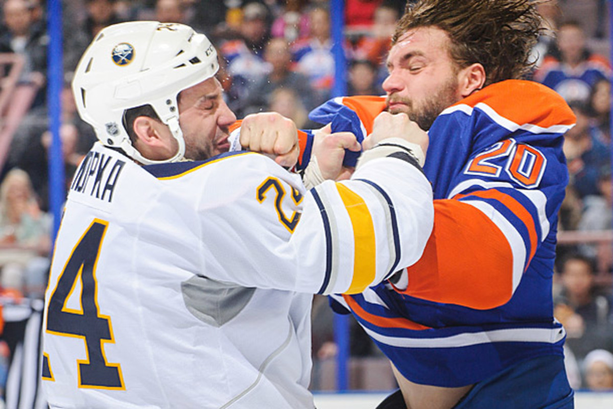 Zenon Konopka of the Buffalo Sabres