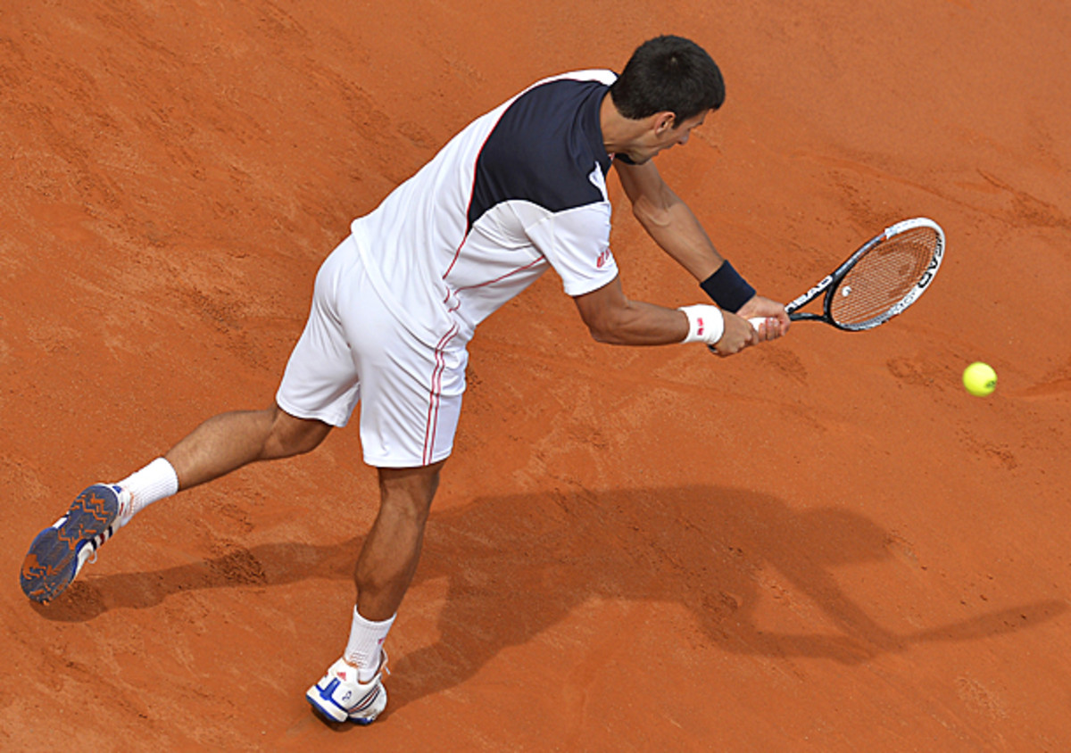 Novak Djokovic forced a deciding third set against Rafael Nadal. (Julian Finney/Getty Images)