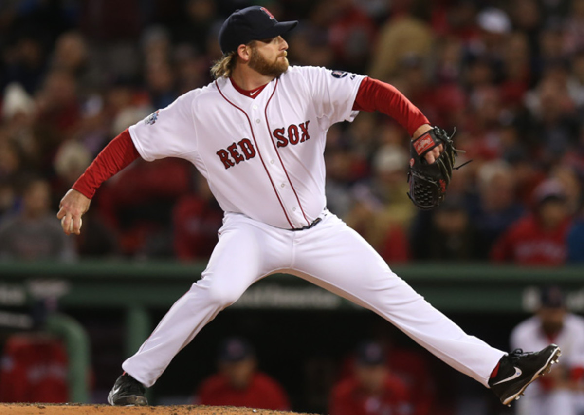 Ryan Dempster went 8-9 with a 4.57 ERA in his first and only season with the Red Sox in 2013.