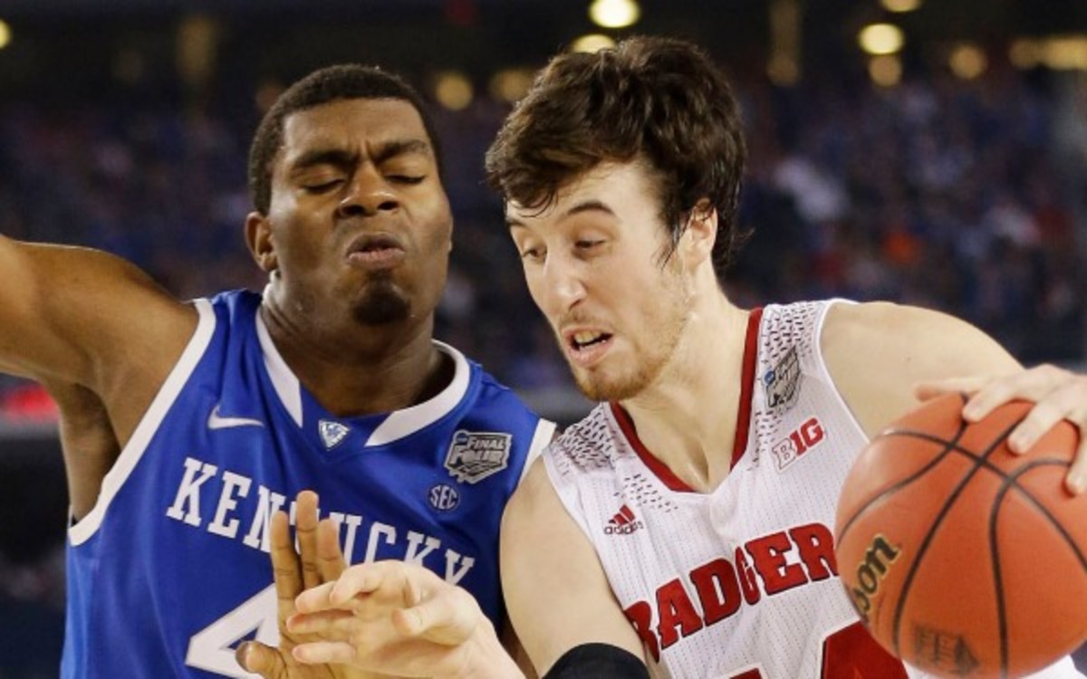 Frank Kaminsky averaged 13 points and 6 rebounds last season for the Badgers. (AP Photo/Eric Gay)