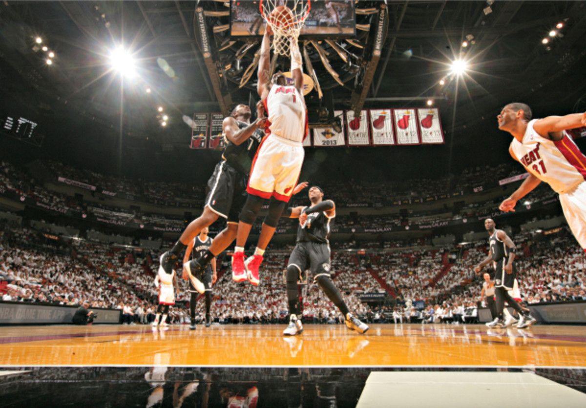 Chris Bosh thrived in Game 1 by playing against expectation. (Issac Baldizon/NBAE via Getty Images)