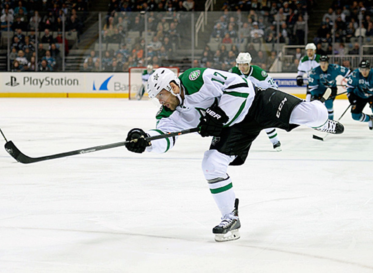Rich Peverley of the Dallas Stars