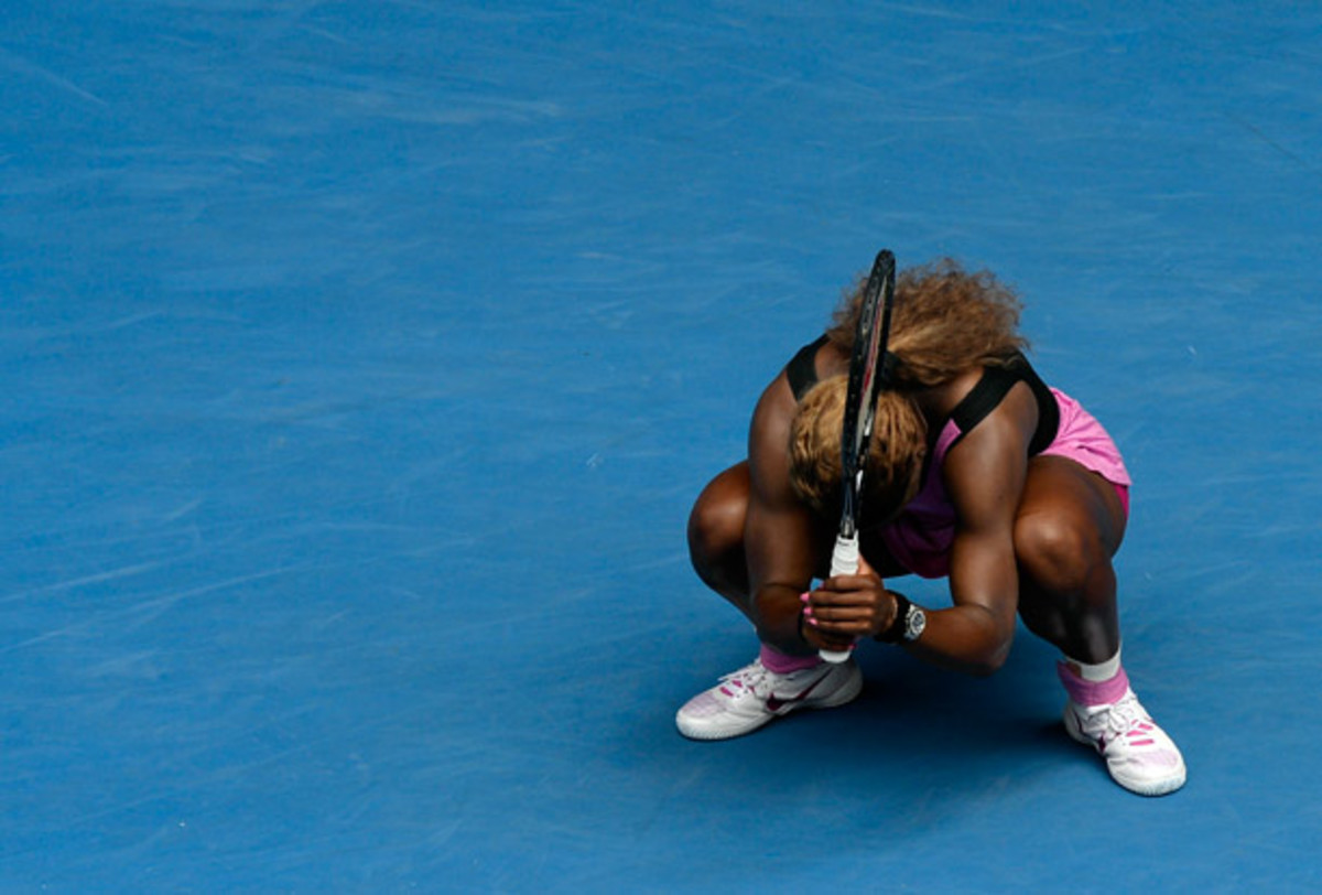 Another rough year for Serena in Melbourne, who tumbles out of the tournament with the aid of an injury for the third straight year. 