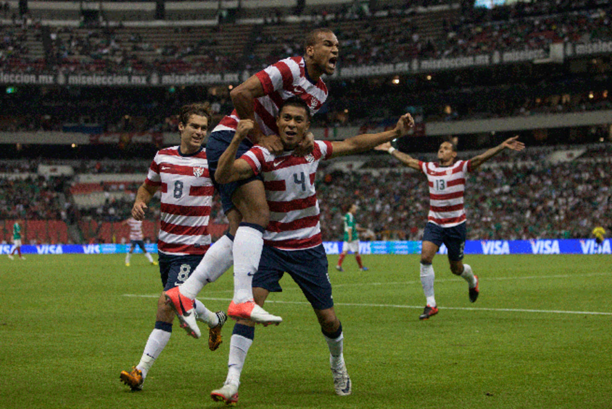 Michael Orozco's game-winning goal at Estadio Azteca emitted celebrations from U.S. players and fans alike. 