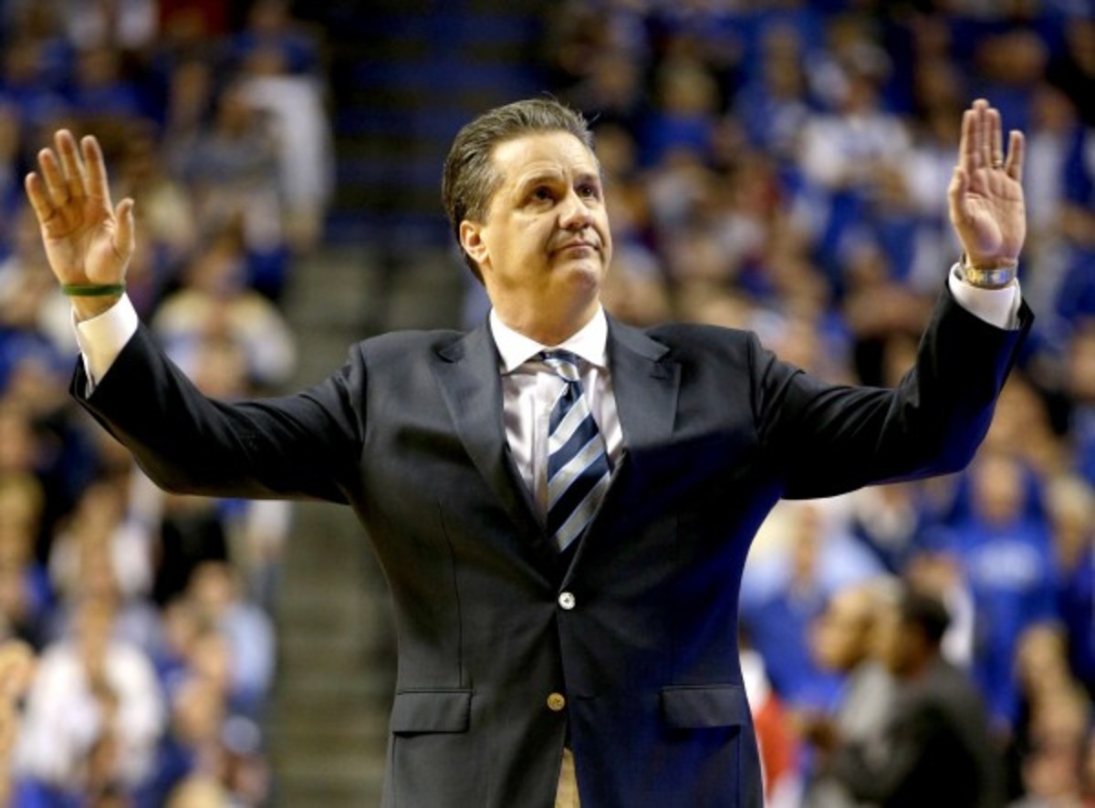 John Calipari's record at Kentucky is 152-37 (.804) since he took the reins in 2009 after nine years at Memphis. (Lexington Herald-Leader/Getty Images)