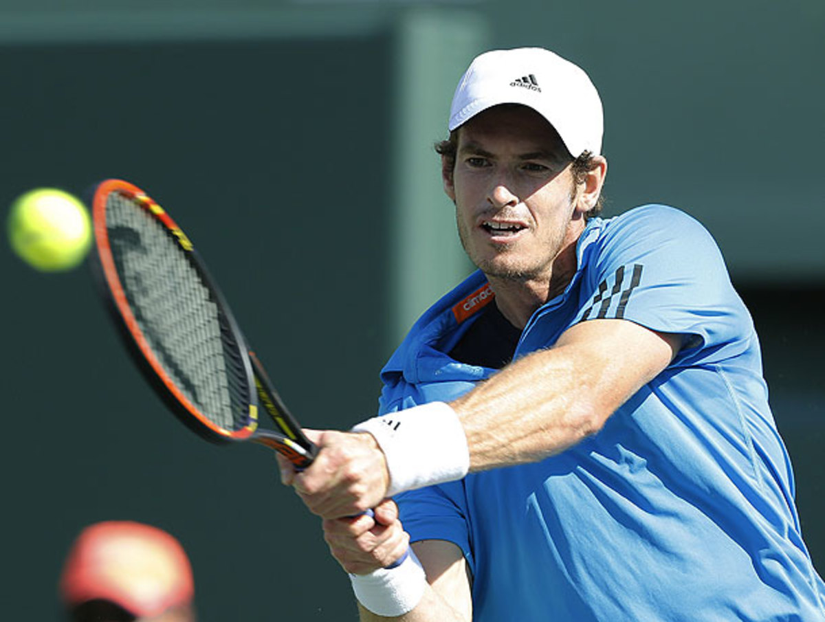Although he came away with a loss, Andy Murray exhibited some promising play against Novak Djokovic. (Joel Auerbach/AP)