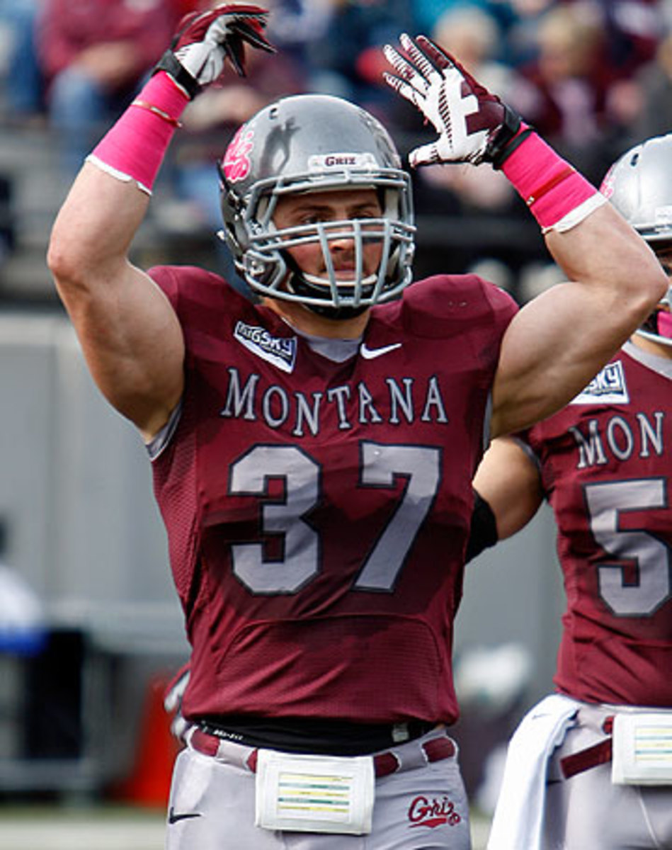 Jordan Tripp is trying to make the jump from Montana to the NFL. (Michael Albans/AP)