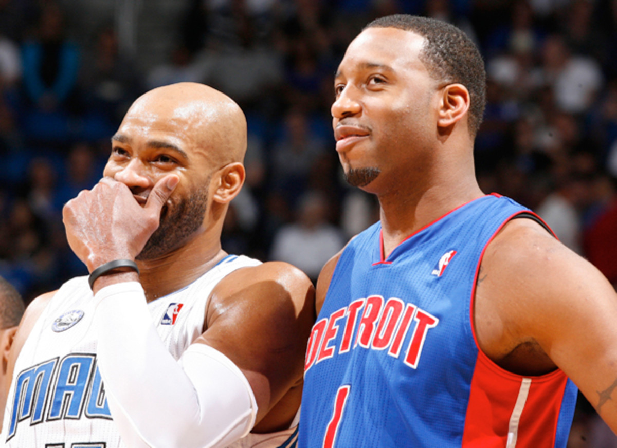 Tracy McGrady and Vince Carter (2010) :: Getty Images