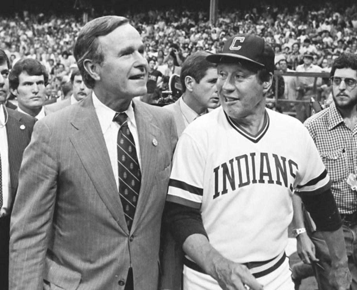 George Bush and Bob Feller