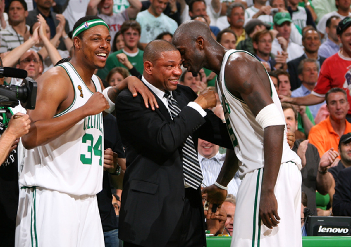 Celtics honor Paul Pierce, Kevin with video tributes in Boston