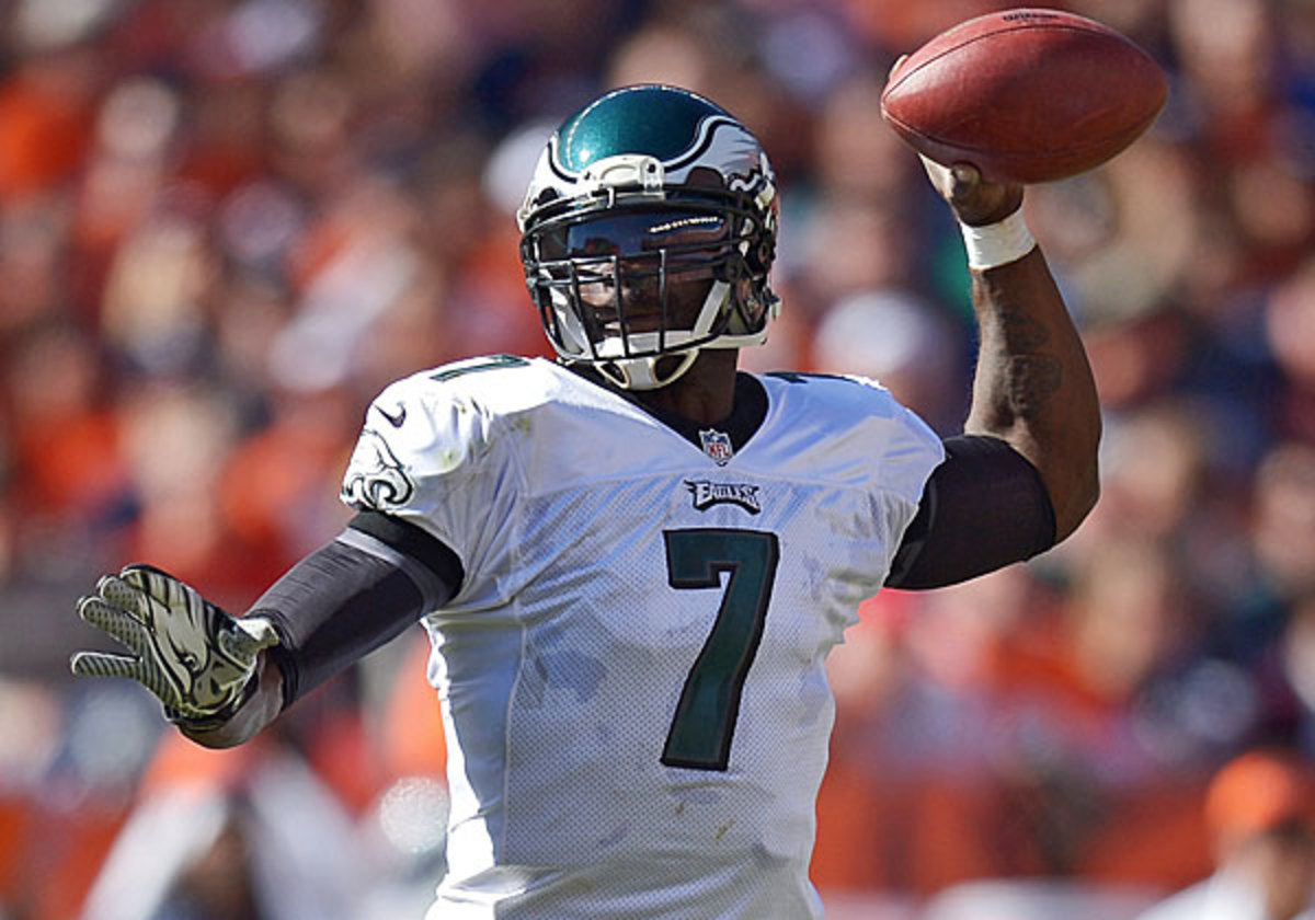 Michael Vick led the Eagles to a 20-20 record as a starter over the course of five seasons. (Drew Hallowell/Philadelphia Eagles/Getty Images)