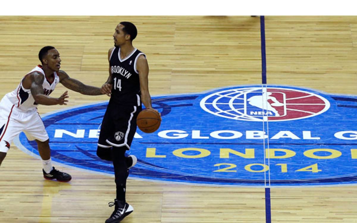 The Nets blew out the Hawks in last year's game played at London's 02 Arena. (AP Photo/Kirsty Wigglesworth)