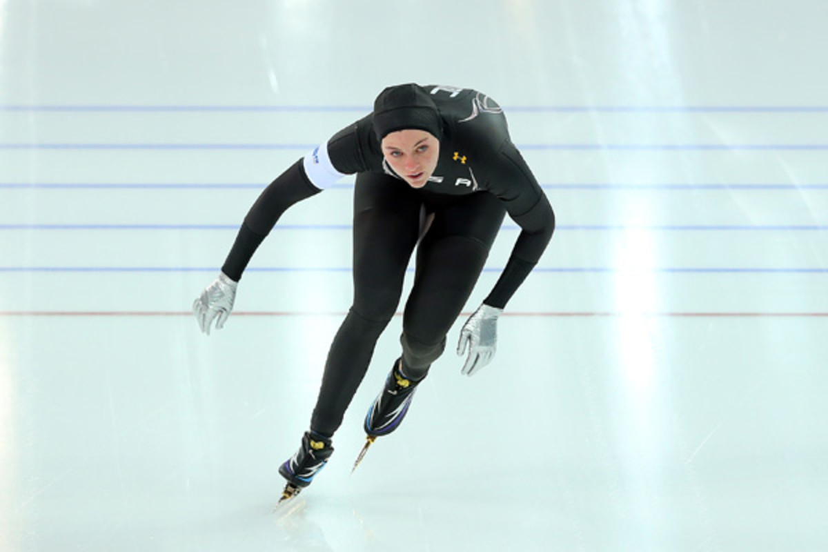 American speedskater Heather Richardson failed to finish in the top six in her first two events. (Quinn Rooney/Getty Images