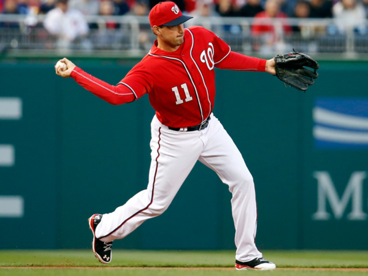 Ryan Zimmerman's defense has suffered due to a shoulder injury suffered in TK. (Alex Brandon/AP)