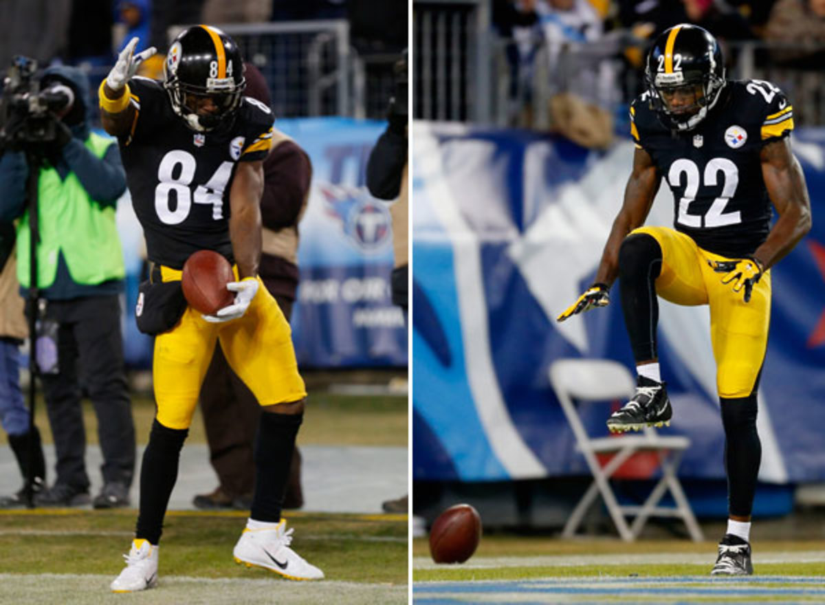 Antonio Brown and William Gay :: Getty Images