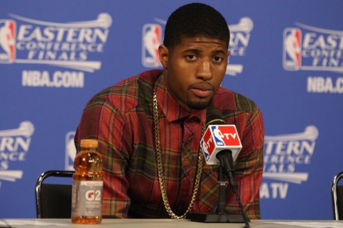 Paul George and the Pacers face a 3-1 series deficit against the Heat. (Issac Baldizon/Getty Images)
