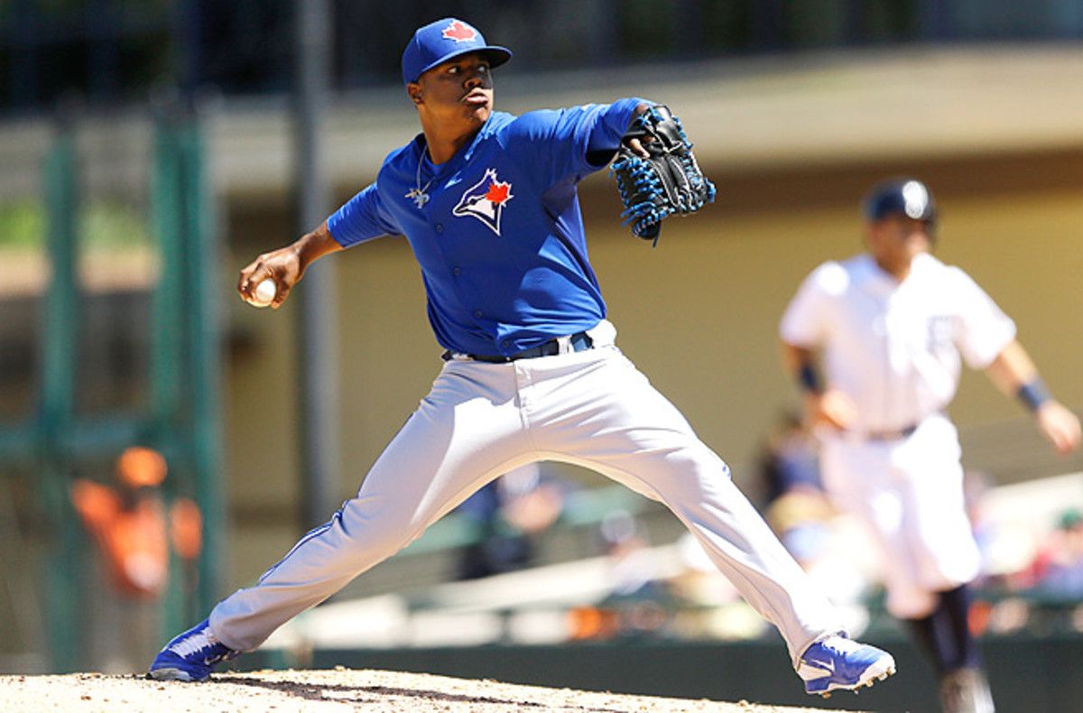 Marcus Stroman has hurled 36 strikeouts in 26 2/3 innings for the Blue Jays' Triple-A affiliate.