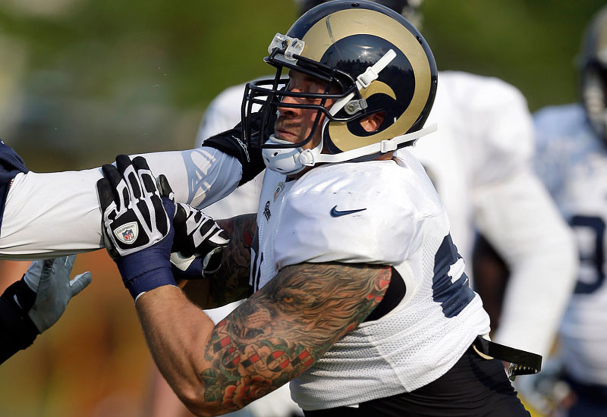 Chris Long is one of four former first-round picks on the Rams' defensive front. (Jeff Roberson/AP)