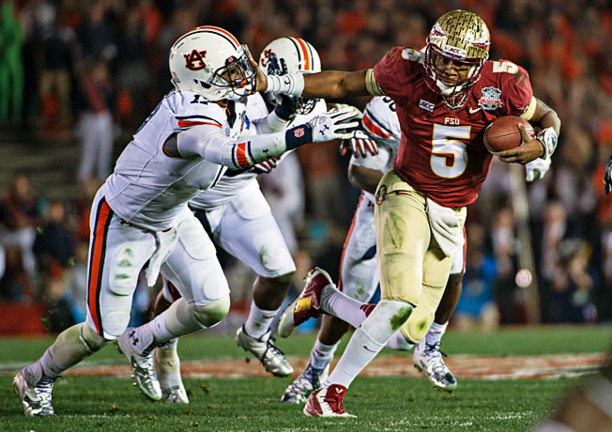 After winning the title this season, Jameis Winston (5) and Florida State should be in the mix in 2014.