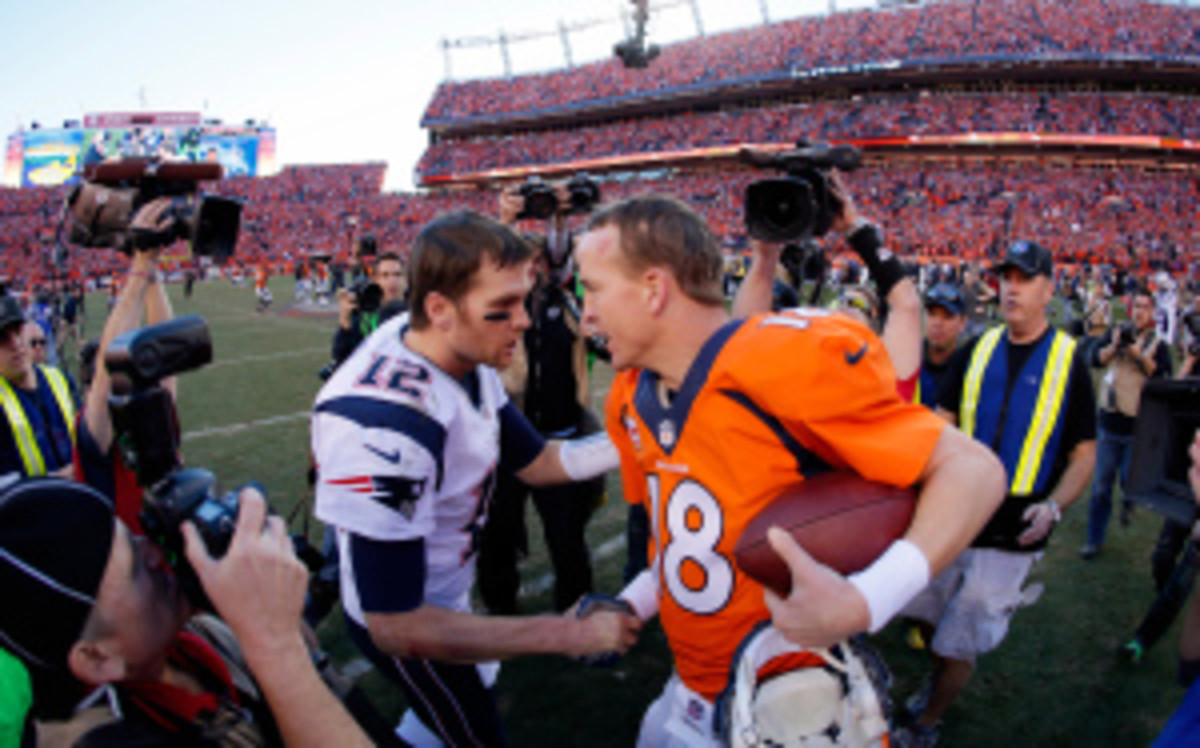 Peyton Manning finished second in the poll, with 86 of a possible 320 votes from players. (Kevin C. Cox/Getty Images)