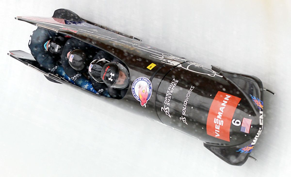 Steve Holcomb and the U.S. four-man bobsled team rides a wave of good momentum into Sochi.