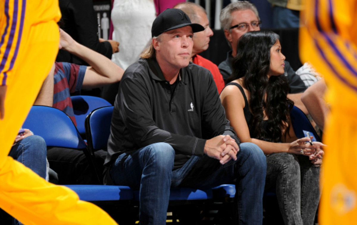 Jim Buss is oversees player personnel for the Lakers. (Andrew D. Bernstein/Getty Images) 