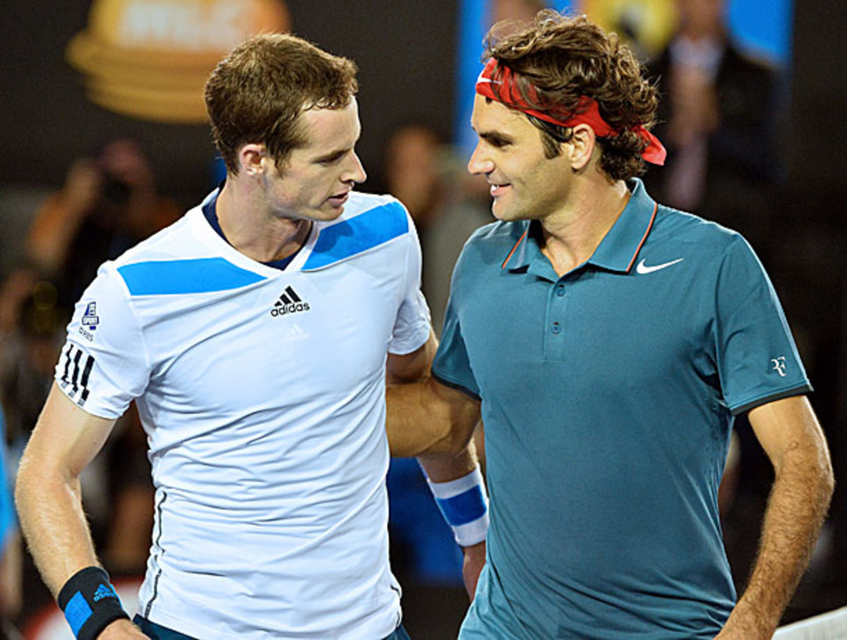 Andy Murray and Roger Federer