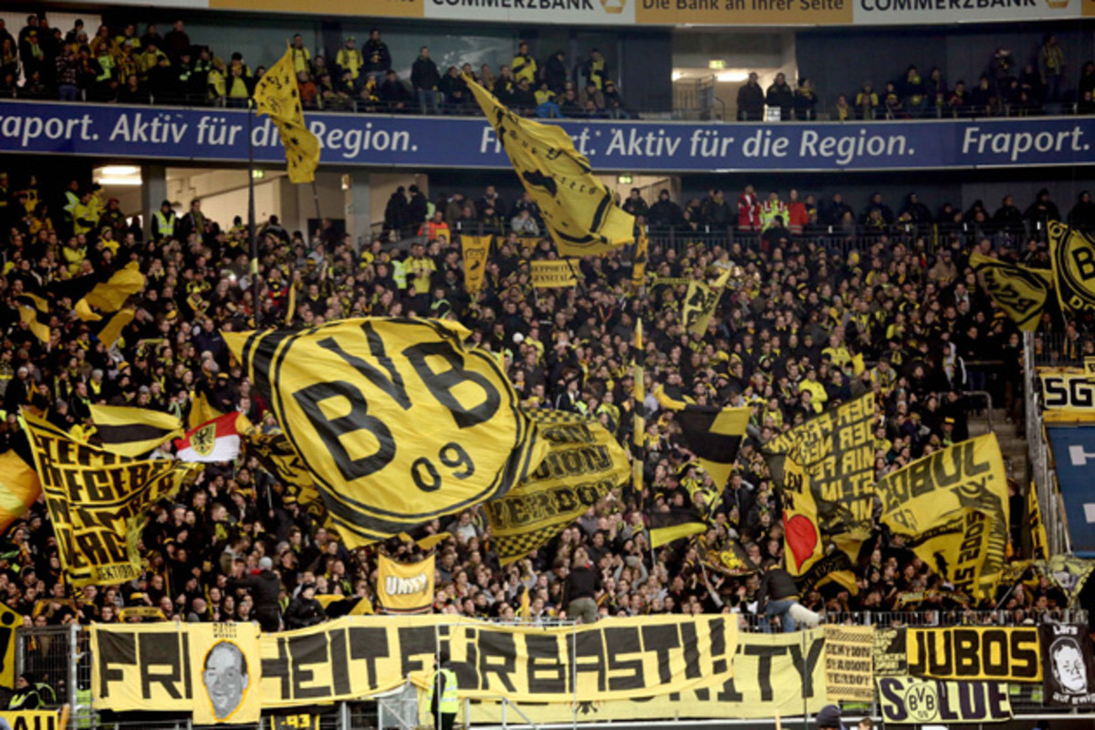 The always-fervent Borussia Dortmund fans have had their emotions tested this season, with ups in the Champions League but downs in the Bundesliga