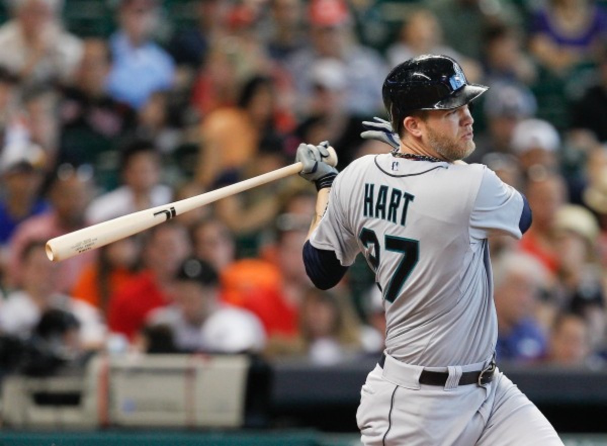 Corey Hart signed a one-year, $6 million with the Mariners in December.  (Bob Levey/Getty Images)