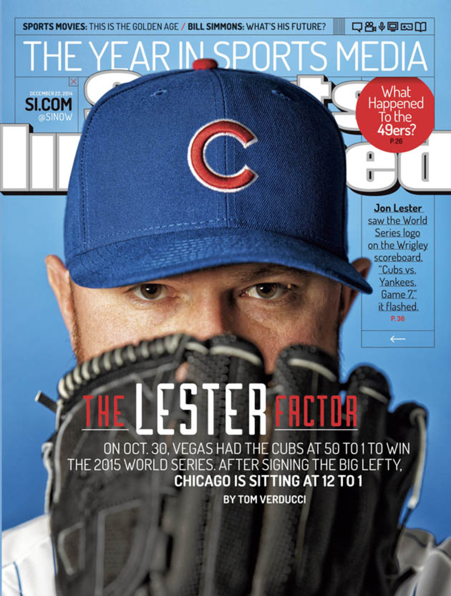 2014 Sports Illustrated Chicago Cubs Pitcher Jon Lester Subscription Issue NR/Mt 