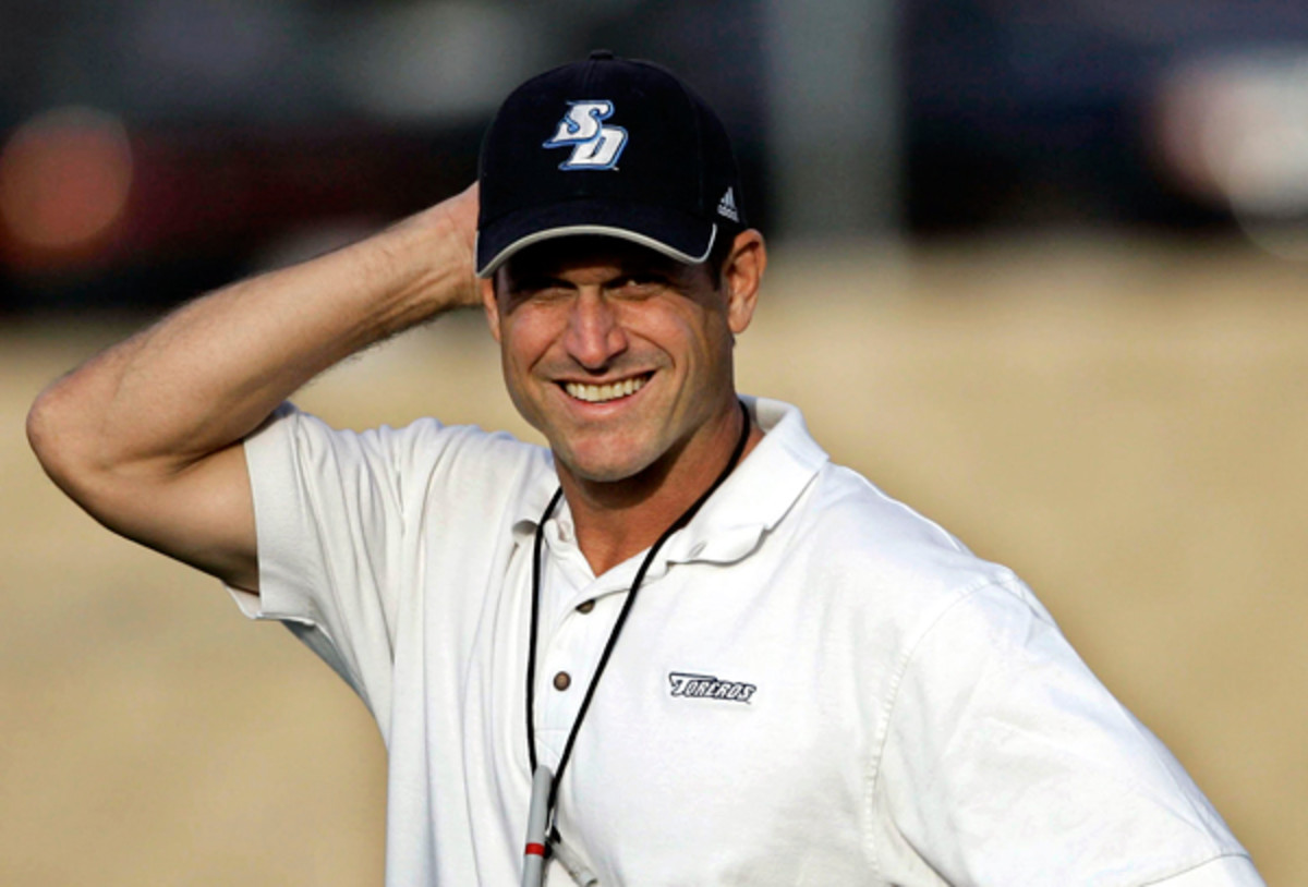 Jim Harbaugh, back in his San Diego Toreros days.