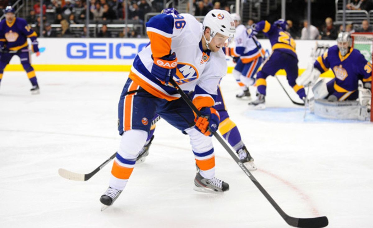 Pierre-Marc Bouchard had four goals and nine points in 28 games for the Islanders this season before being traded to Chicago.