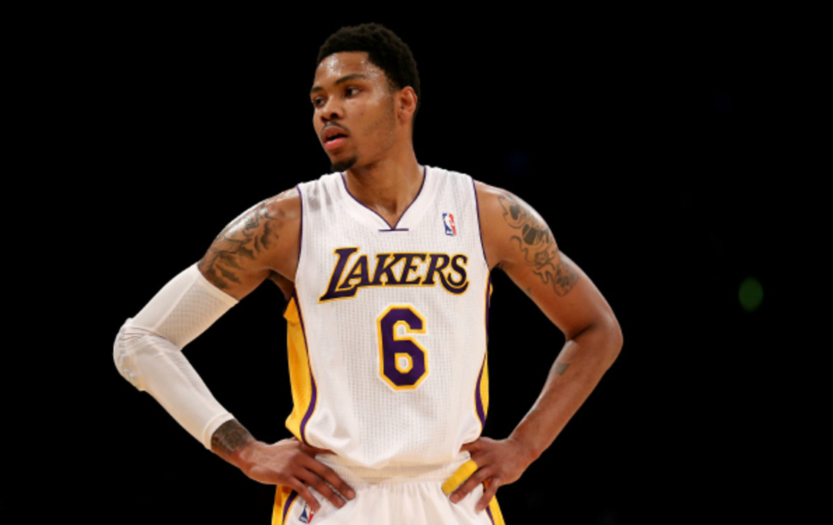 ( Kent Bazemore has started 14 games at Pointguard for the Lakers since being traded from the Warriors. (Stephen Dunn/Getty Images)