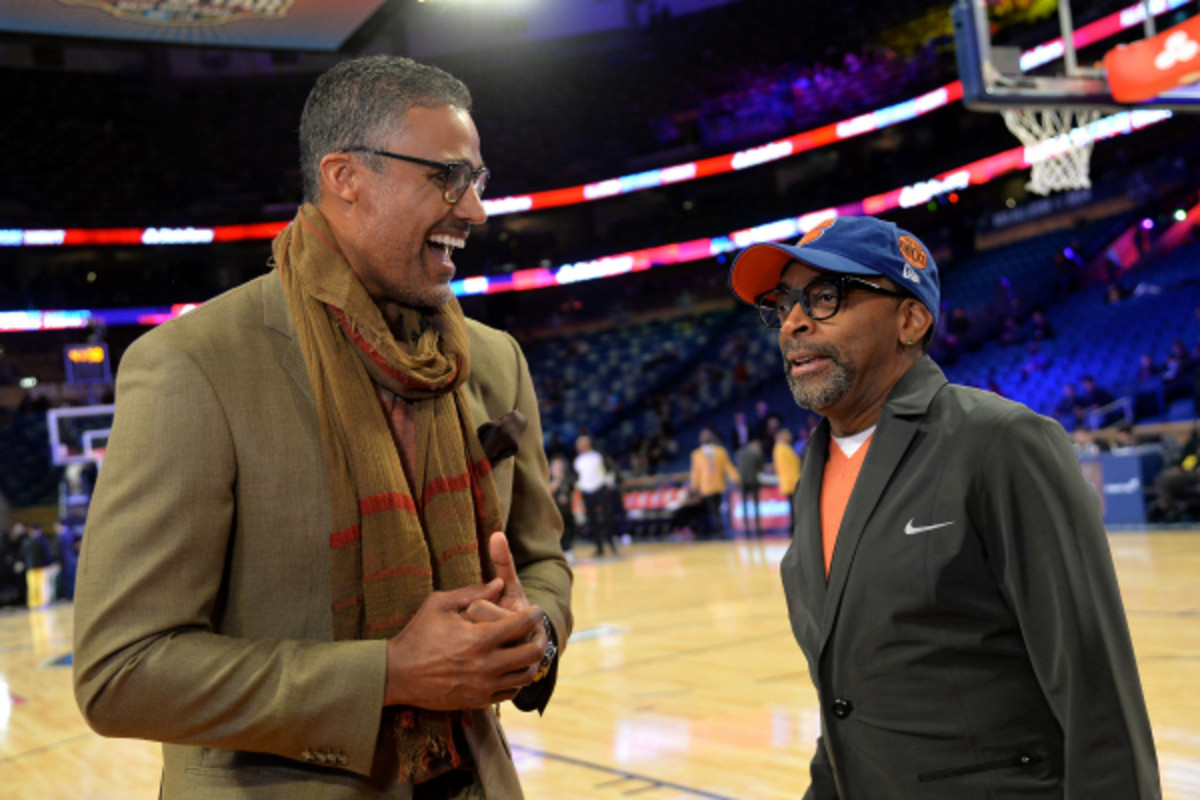 Rick Fox won three championships with the Lakers with coach Phil Jackson. (Mike Coppola/Getty Images)