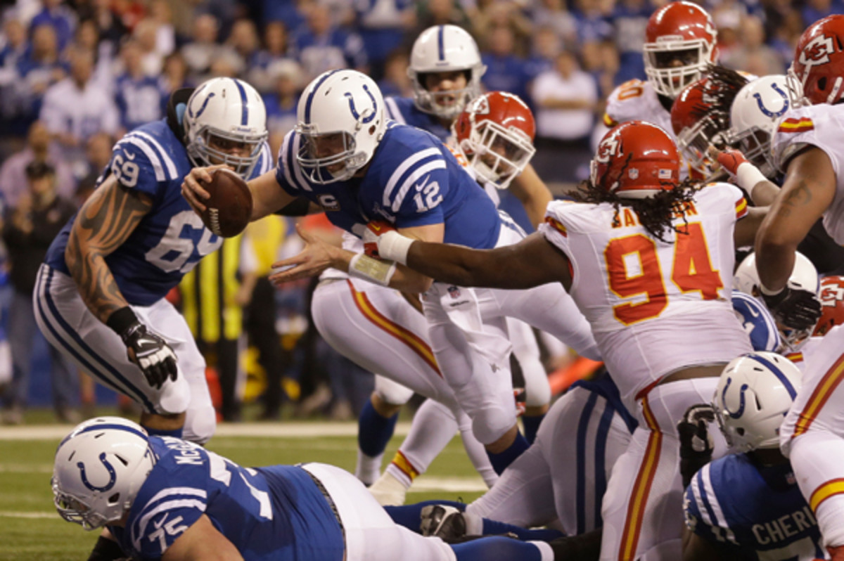 Andrew Luck made the play of the game in the Colts' win over the Chiefs.