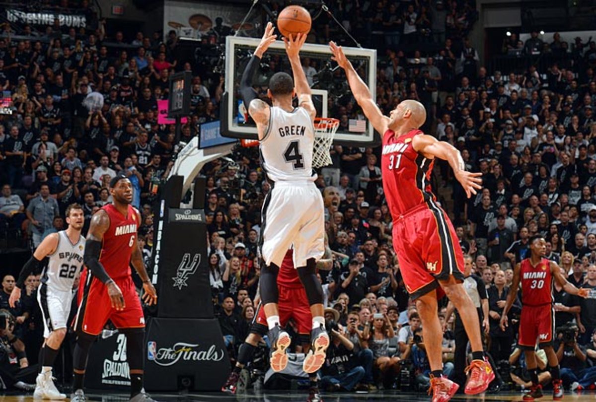 San Antonio's Danny Green is better in catch-and-shoot situations than having to create off the dribble.