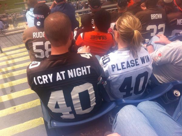 These Cleveland Browns jerseys are really sad.