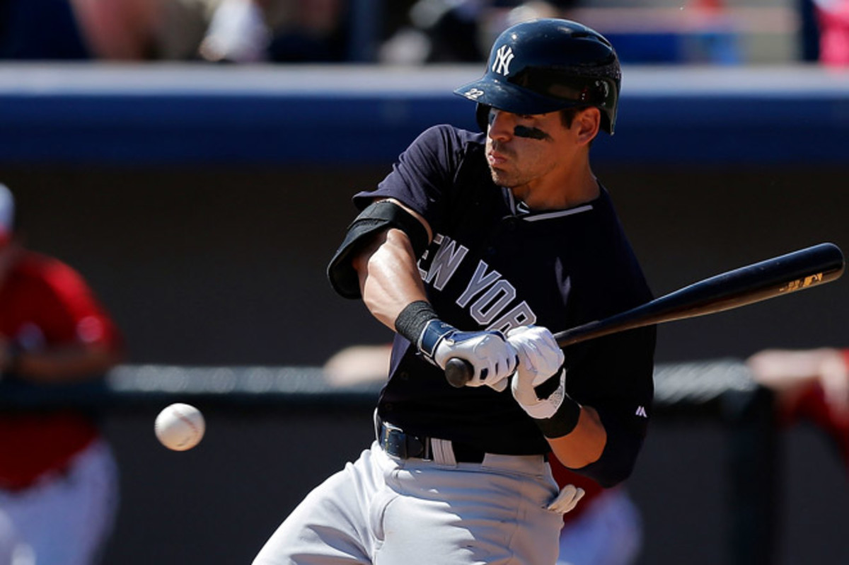 Jacoby Ellsbury hasn't played since March 14 and was scratched from Sunday's game against Atlanta because of right calf tightness.