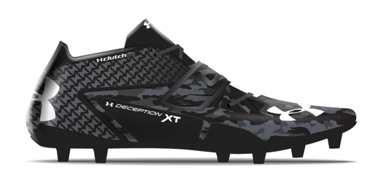 Renderings of Patrick Peterson's new Under Armour cleats. 